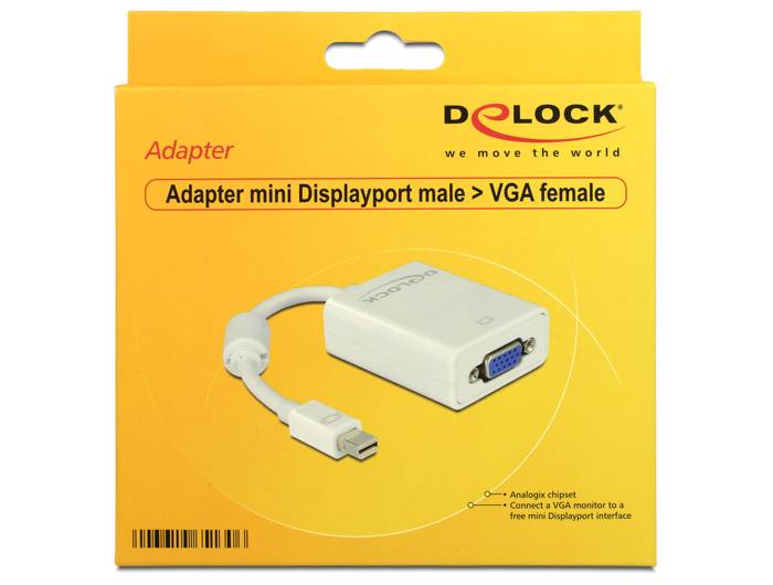 Delock - VGA-Adapter - Mini DisplayPort (M)