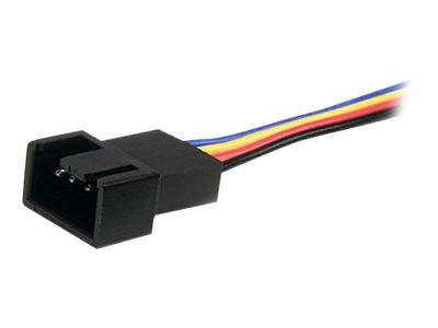 StarTech.com Y-Kabel für Lüfter 30cm - 4 Pin PWM Splitter Kabel - Strom Verteilerkabel - 1 x Molex Lüfter (Buchse)