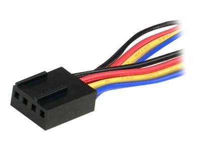 StarTech.com Y-Kabel für Lüfter 30cm - 4 Pin PWM Splitter Kabel - Strom Verteilerkabel - 1 x Molex Lüfter (Buchse)