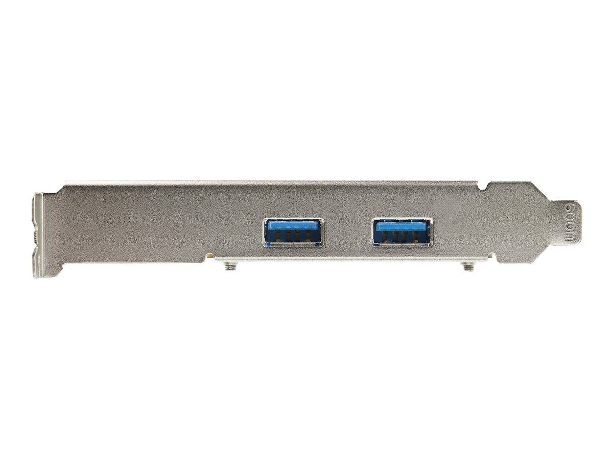 StarTech.com 2-Port USB PCIe Adapter - 10Gbit/s pro Port - USB 3.1/3.2 Gen 2 Typ-A PCI Express 3.0 x2 Host Controller Er