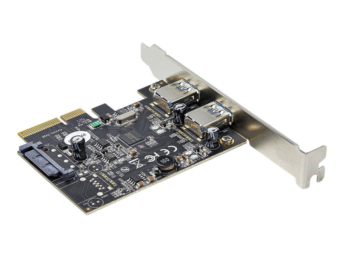 StarTech.com 2-Port USB PCIe Adapter - 10Gbit/s pro Port - USB 3.1/3.2 Gen 2 Typ-A PCI Express 3.0 x2 Host Controller Er