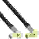 InLine Premium - Antennenkabel - 0.78 mm² - IEC-Anschluss männlich gewinkelt bis IEC-Anschluss weiblich gewinkelt