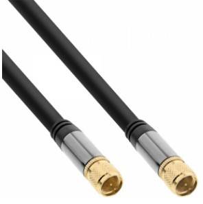 InLine Premium - Antennenkabel - F-Stecker Stecker bis F-Stecker Stecker