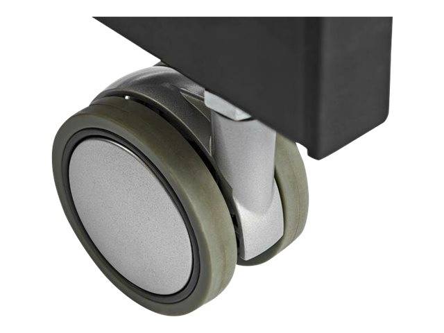 StarTech.com Höhenverstellbarer Schreibtisch - Sit Stand Workstation - Ergonomischer Stehpult mit Rollen - One-Touch-Lif