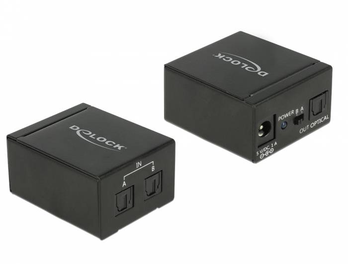 DeLock TOSLINK Switch - Audio-Switch - 2 x TOSLINK
