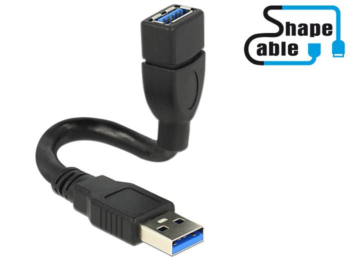 DeLOCK ShapeCable - USB-Verlängerungskabel - USB Typ A (W)