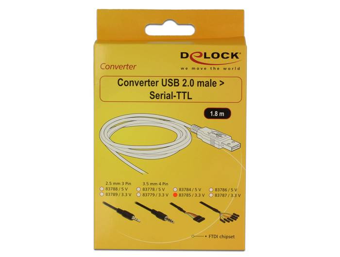 DeLock USB Stecker > TTL 6 Pin Pinheader Buchse