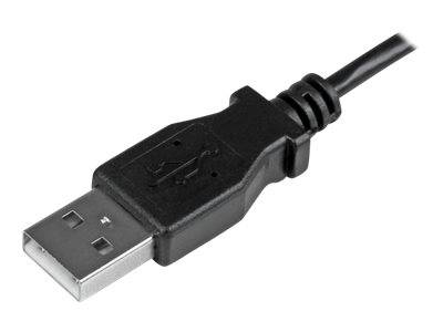 Nahaufnahme eines schwarzen USB-Stecker vom Typ A.