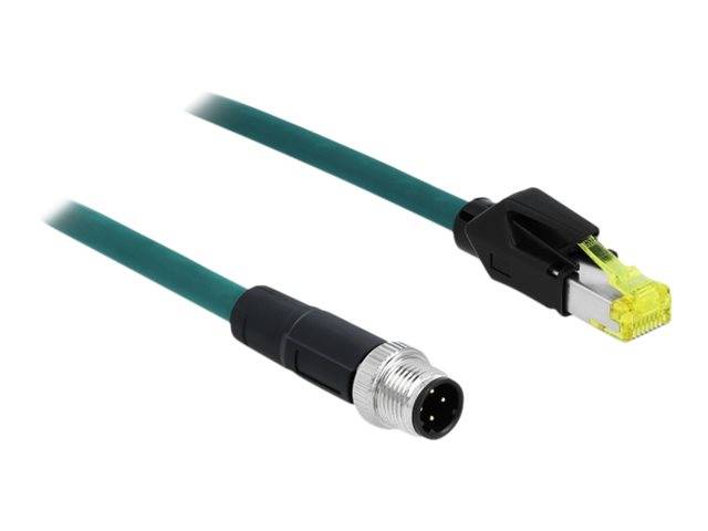 DeLOCK - Netzwerkkabel - M12 (4-polig) (M) bis RJ-45 (M)