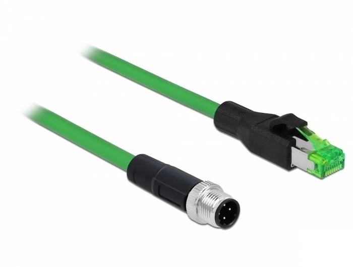 Delock - Netzwerkkabel - M12 (4-polig) (M) zu RJ-45 (M)