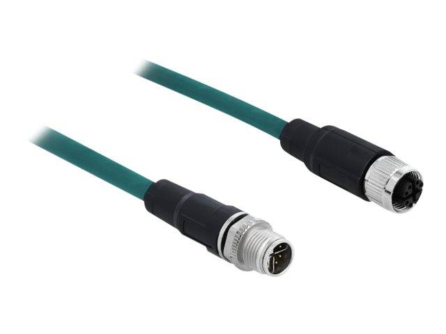 DeLOCK - Patch-Kabel - 8 pin M12-X (M) bis 8 pin M12-X (W)