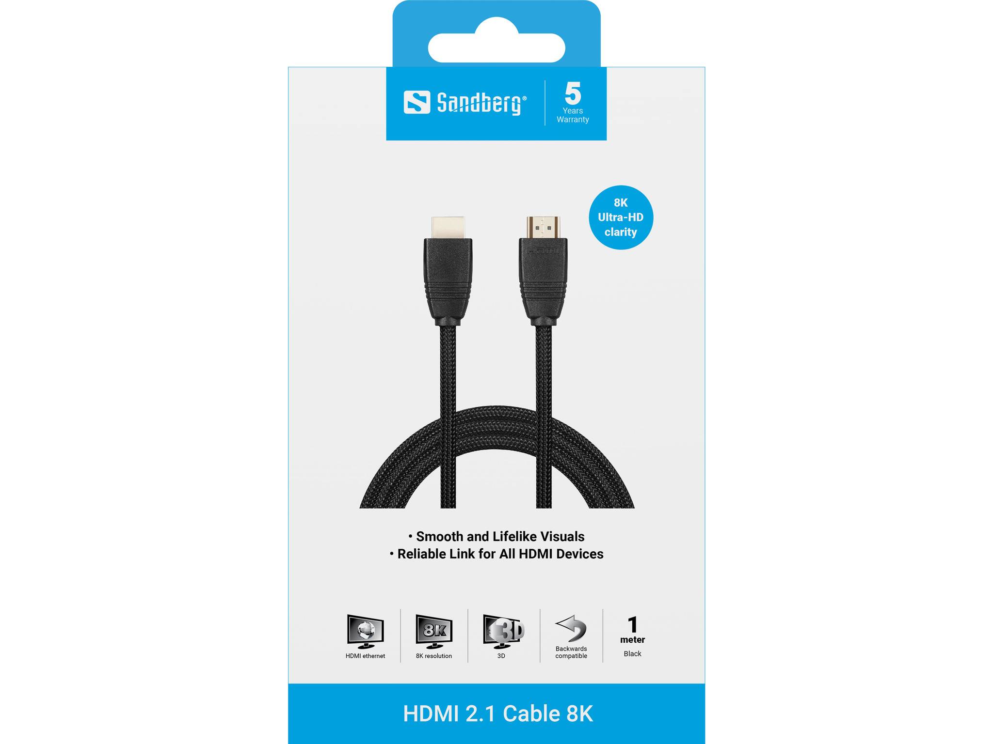 Sandberg - Highspeed - HDMI-Kabel mit Ethernet