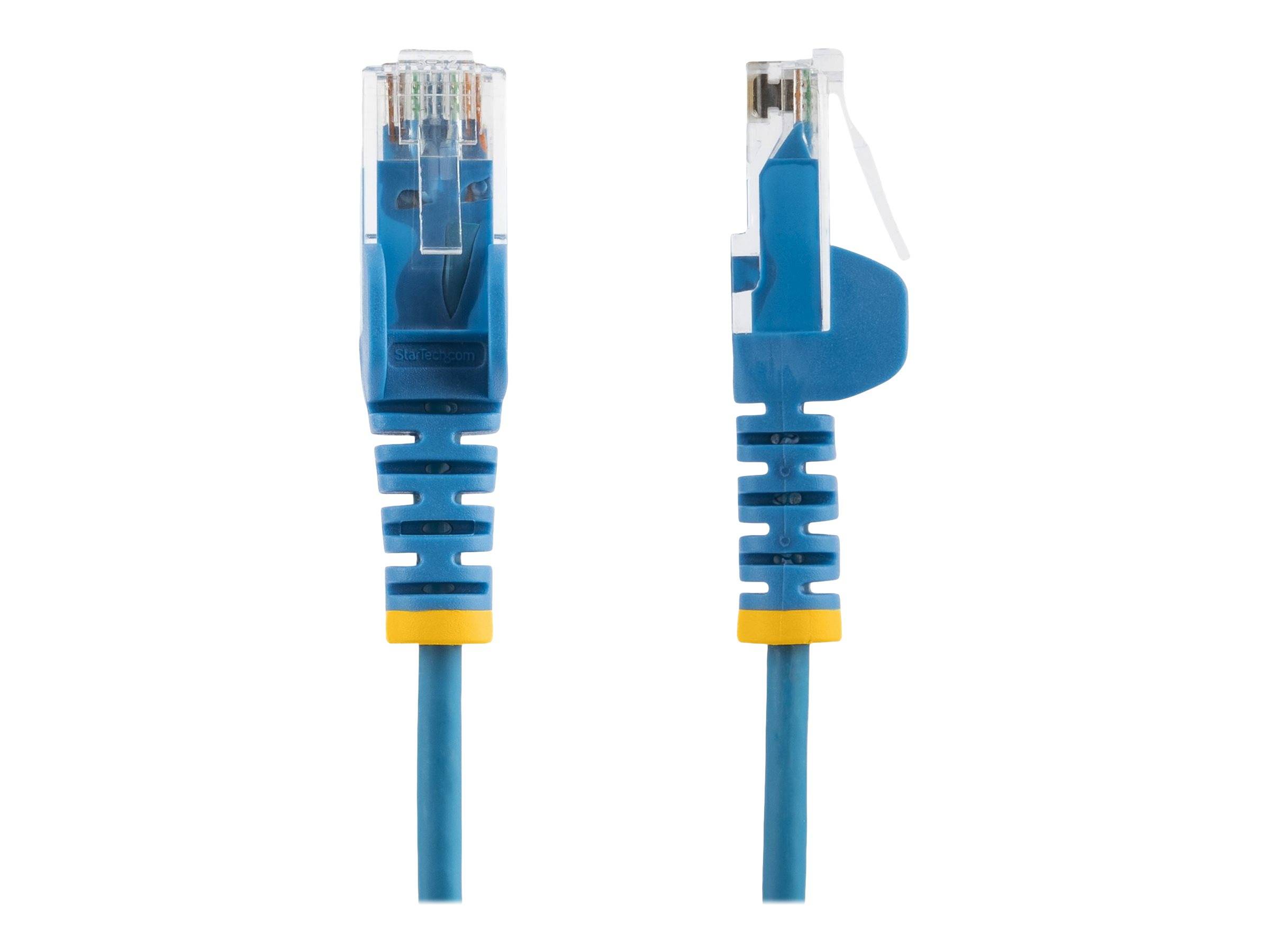 StarTech.com 1 m Cat6-Kabel - Schlankes Cat6-Patchkabel - Blau - Snagless RJ45-Anschlusse - Gigabit-Ethernet-Kabel - 28