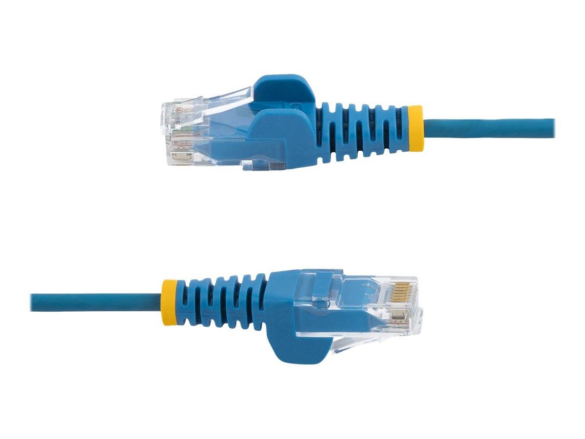 StarTech.com 1 m Cat6-Kabel - Schlankes Cat6-Patchkabel - Blau - Snagless RJ45-Anschlusse - Gigabit-Ethernet-Kabel - 28