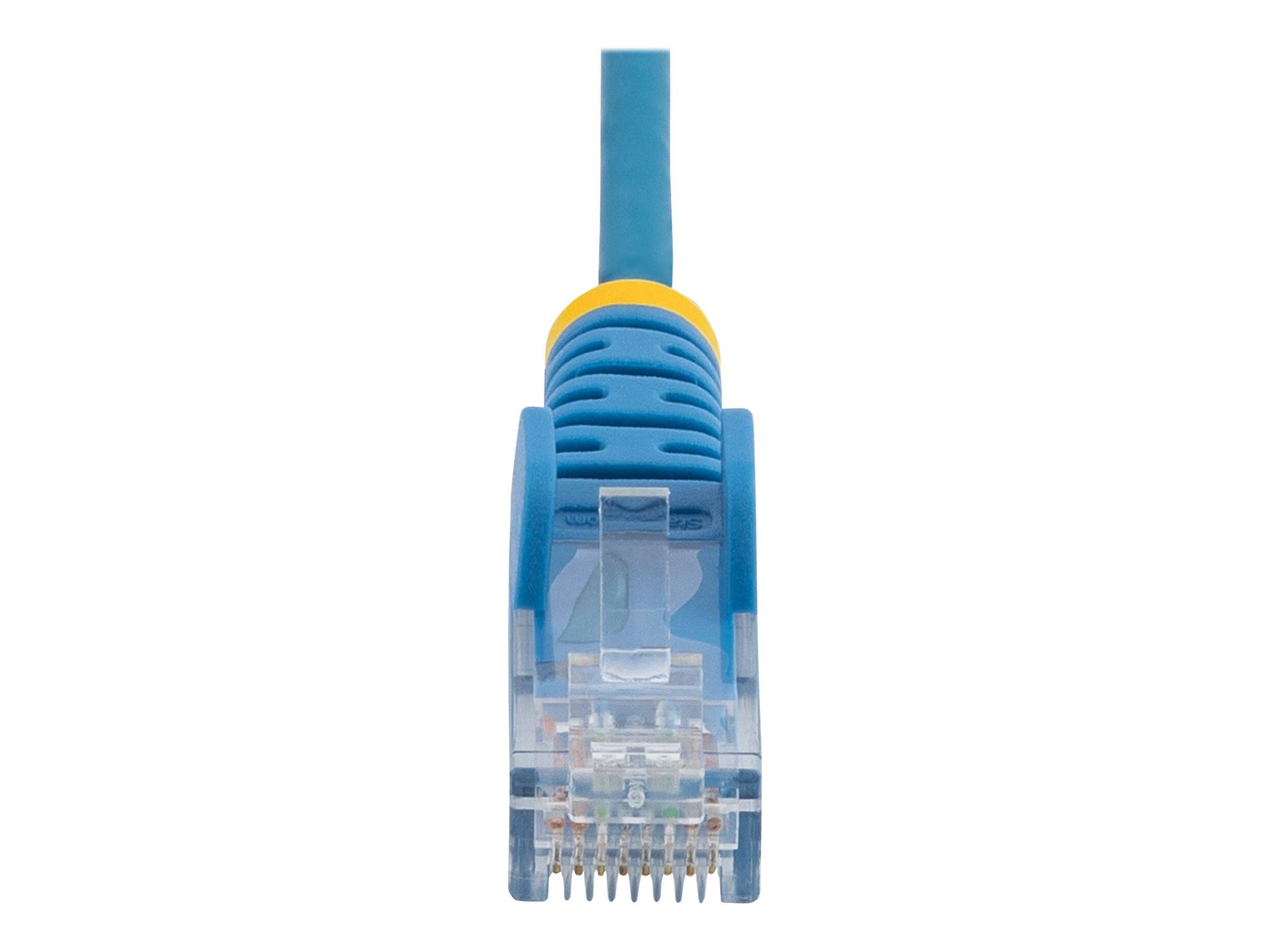 StarTech.com 2 m Cat6-Kabel - Schlankes Cat6-Patchkabel - Blau - Snagless RJ45-Anschlusse - Gigabit-Ethernet-Kabel - 28