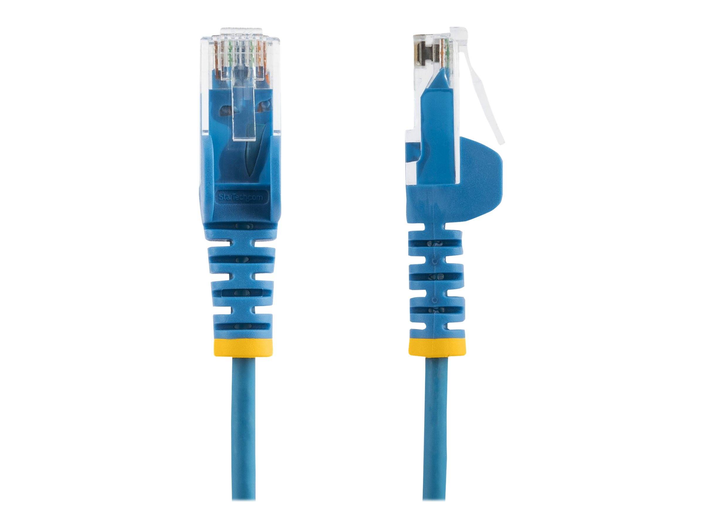 StarTech.com 2 m Cat6-Kabel - Schlankes Cat6-Patchkabel - Blau - Snagless RJ45-Anschlusse - Gigabit-Ethernet-Kabel - 28
