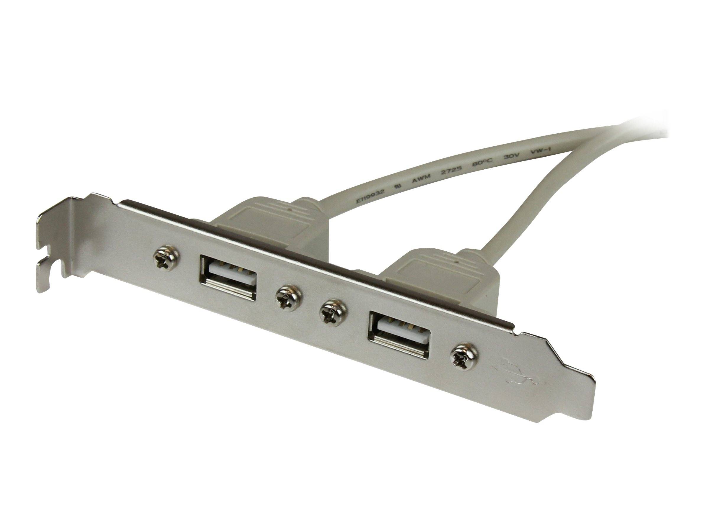 StarTech.com 2-Port USB A Slotblech-Adapter (Buchse)