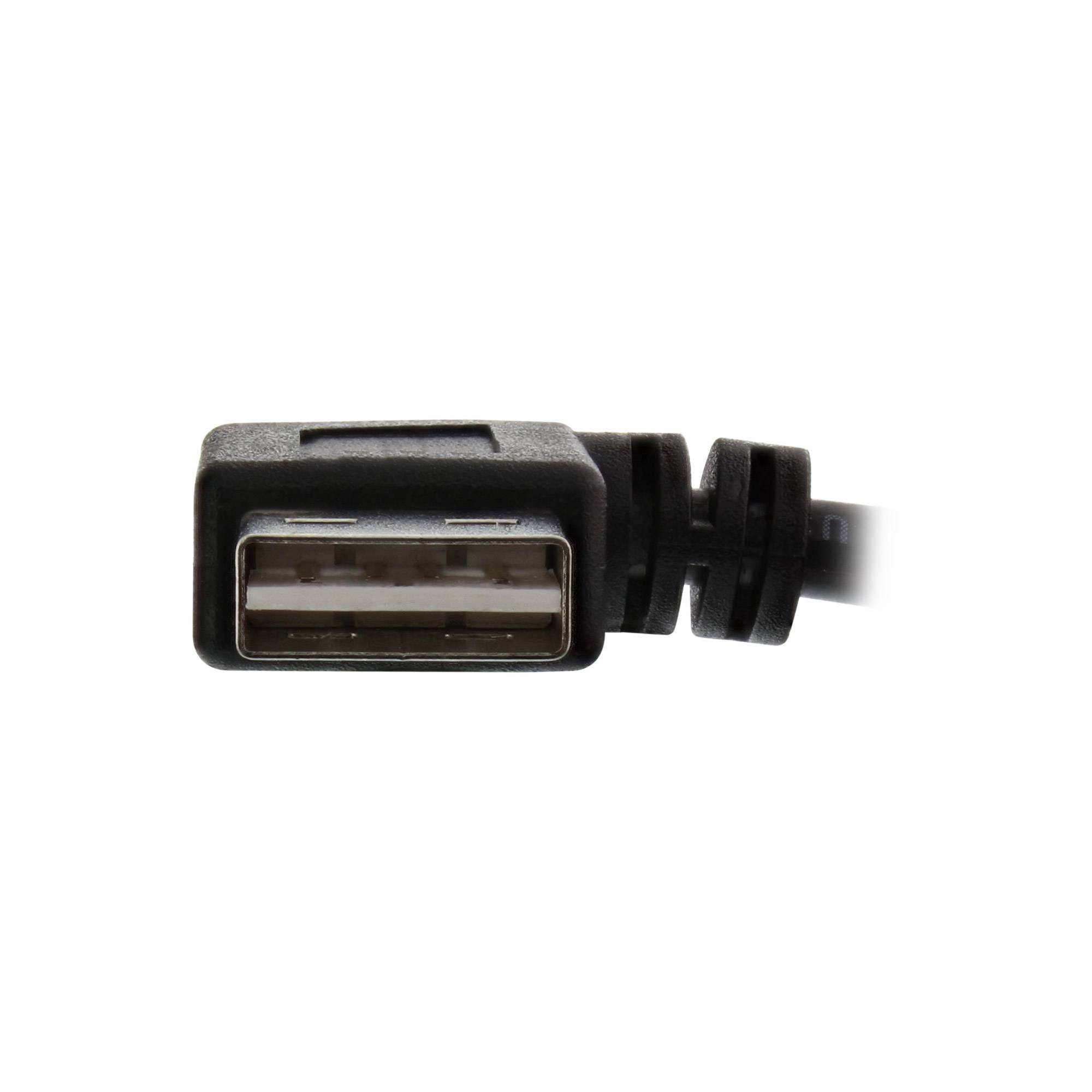 INLINE - Smart USB 2.0 Verlängerung gewinkelt - ST / BU - Typ A - schwarz - 0,2m