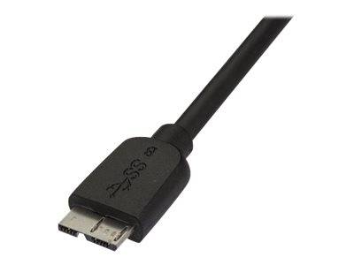 StarTech.com 50cm schlankes SuperSpeed USB 3.0 A auf Micro B Kabel - St/St - USB 3.0 Anschlusskabel - Schwarz - USB-Kabe