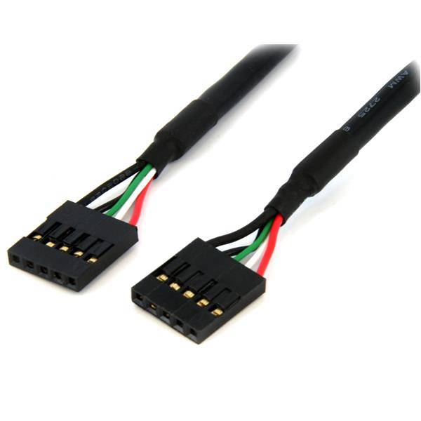 StarTech.com 45 cm internes 5pin USB IDC Mainboard Header Kabel - Buchse/Buchse - Pinheader Kabel 5-polig - USB-Kabel -