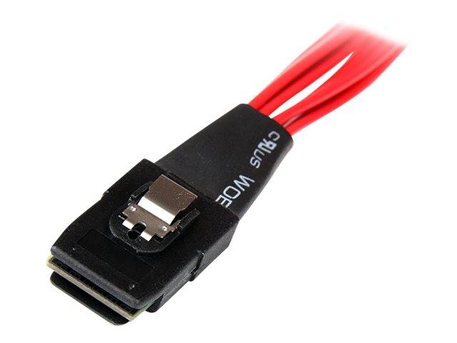StarTech.com Internes Serial-Attached SCSI Mini SAS Kabel 50cm - SF-8087 auf 4x SFF-8482 - Internes Mini SAS Kabel zu 4x SATA - Internes SAS-Kabel