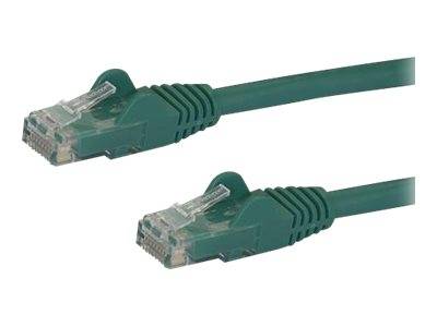 StarTech.com 1m Cat6 Gigabit UTP Patchkabel Snagless - Cat.6 RJ45 Netzwerkkabel mit Schutzmanschette - Grün - St/St - Pa