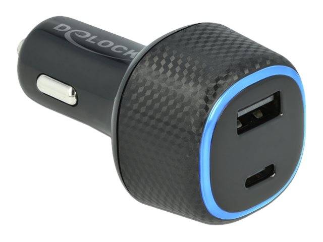 Delock - Auto-Netzteil - 63 Watt - 3 A - PD (USB, 24 pin USB-C)