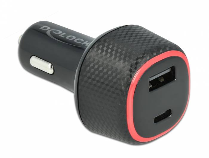 Delock - Auto-Netzteil - 63 Watt - 3 A - PD (USB, 24 pin USB-C)
