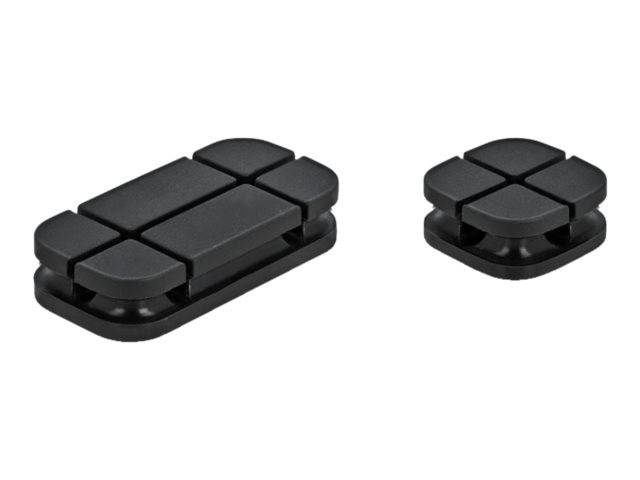 DeLOCK - Kabelhalter-Kit - Tisch montierbar, Oberfläche montierbar, geeignet für Wandmontage