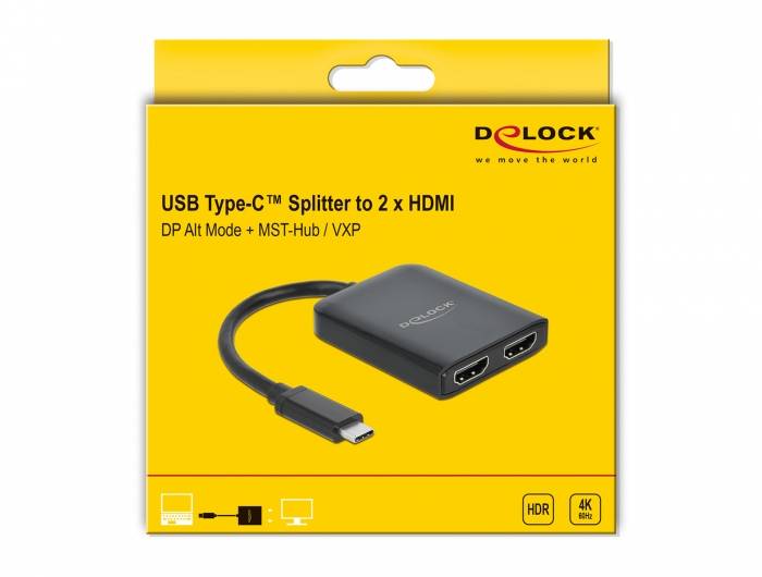 Delock - High Speed - Videoadapter - USB-C männlich bis HDMI weiblich