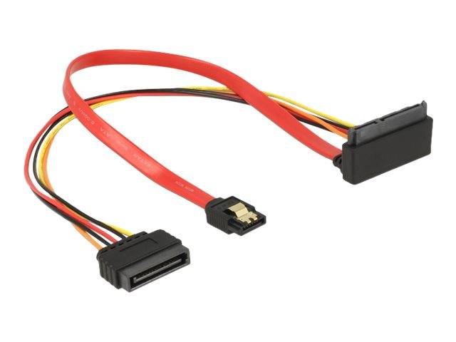 DeLOCK - SATA-Kabel - Serial ATA 150/300/600 - SATA, SATA-Stromstecker bis SATA Combo (R)