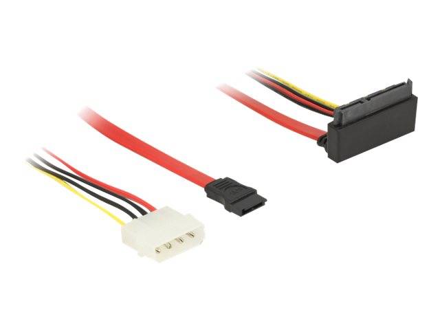 DeLOCK - SATA-Kabel - Serial ATA 150/300/600 - interne Stromversorgung, 4-polig, SATA bis SATA Combo (R)
