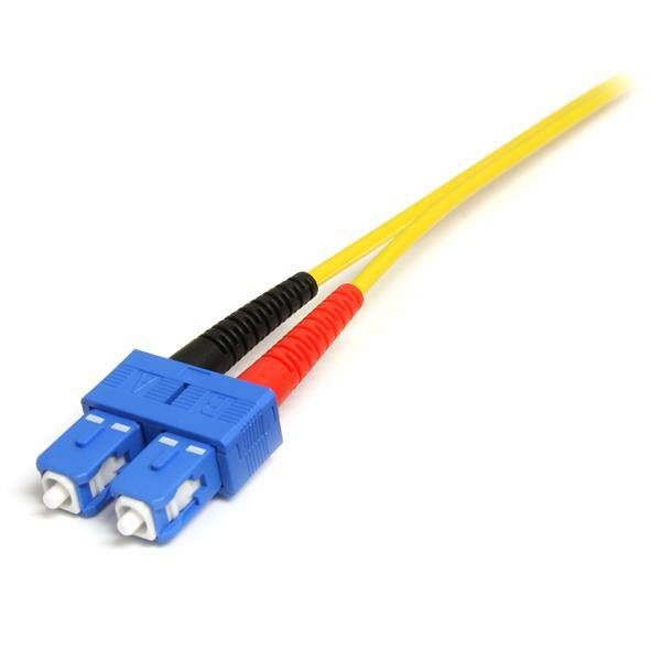 StarTech.com 7m Fiber Optic Cable - Single-Mode Duplex 9/125 - LSZH - LC/SC - OS1 - LC to SC Fiber Patch Cable (SMFIBLCSC7)