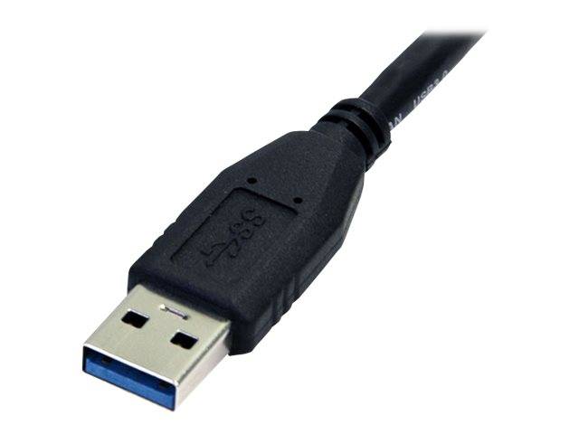 StarTech.com 0,5m USB 3.0 A auf Micro B Kabel - St/St - Schwarz - 50cm SuperSpeed USB 3.0 Anschlusskabel - Stecker / Ste