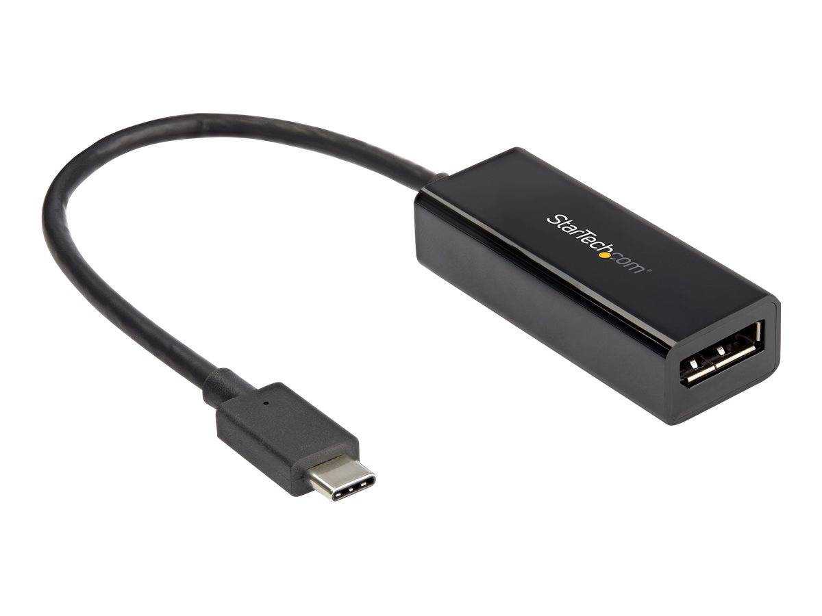 StarTech.com USB C to DisplayPort Adapter, 8K/5K/4K USB Type C to DP 1.4 Alt Mode Video Converter, HBR3/DSC/HDR, 8K 60Hz