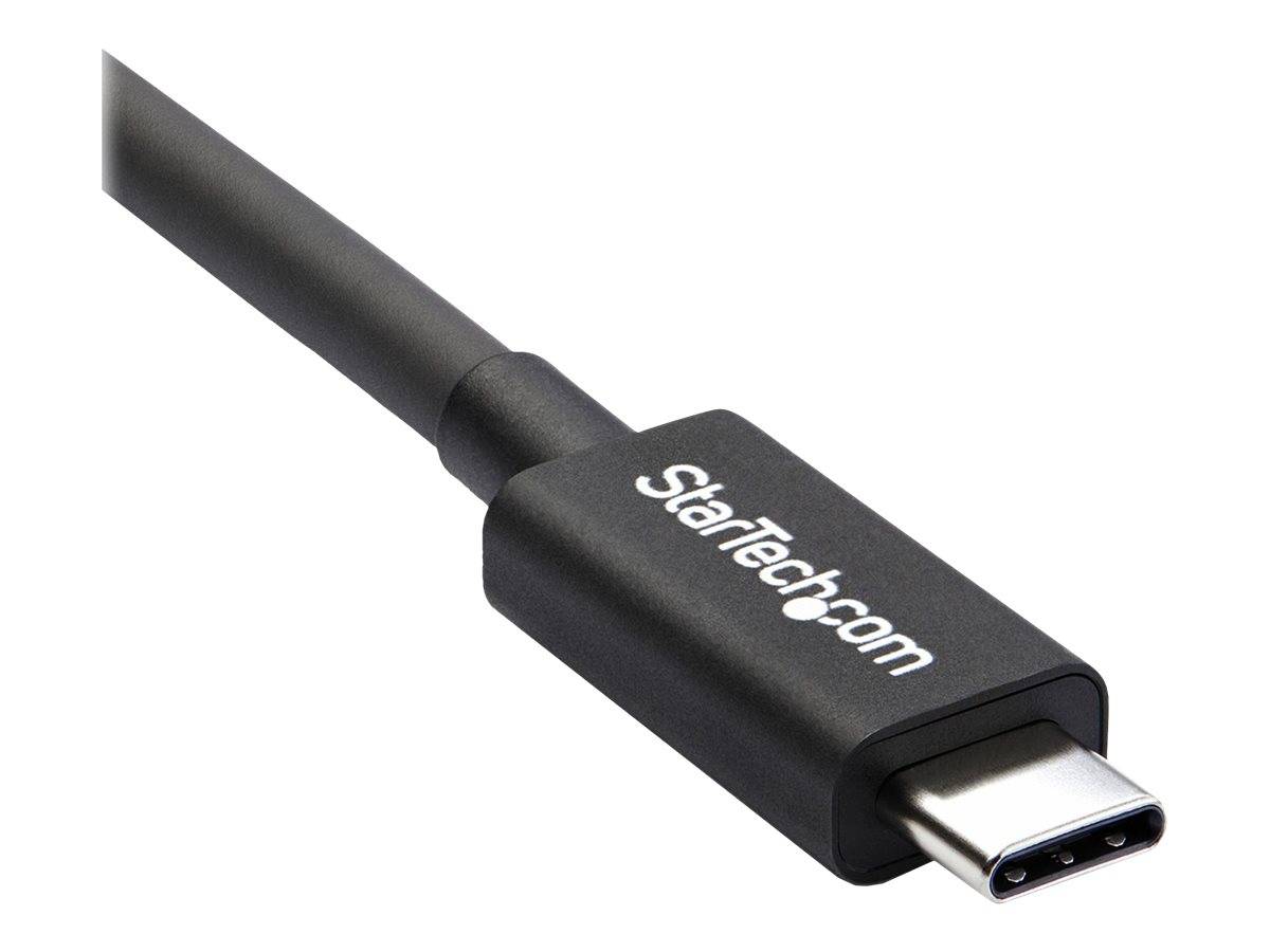 StarTech.com 2m (6.6ft) Thunderbolt 3 Cable, 20Gbps, 100W PD, 4K Video, Thunderbolt-Certified, Compatible w/ TB4/USB 3.2/DisplayPort