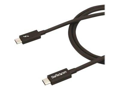 StarTech.com 2m (6.6ft) Thunderbolt 3 Cable, 20Gbps, 100W PD, 4K Video, Thunderbolt-Certified, Compatible w/ TB4/USB 3.2/DisplayPort