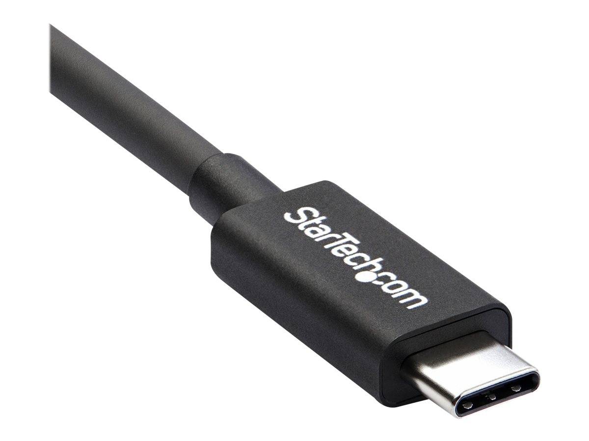 StarTech.com 50cm (1.6ft) Thunderbolt 3 Cable, 40Gbps, 100W PD, 4K/5K Video, Thunderbolt-Certified, Compatible w/ TB4/USB 3.2/DisplayPort