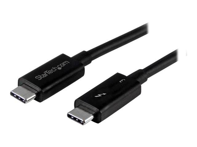 StarTech.com 50cm (1.6ft) Thunderbolt 3 Cable, 40Gbps, 100W PD, 4K/5K Video, Thunderbolt-Certified, Compatible w/ TB4/USB 3.2/DisplayPort