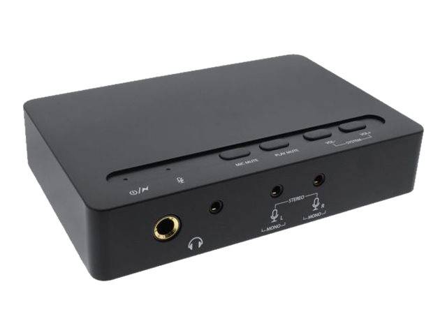 INLINE - USB 2.0 SoundBox 7.1 - 48KHz / 16-bit - mit Toslink Digital IN / OUT
