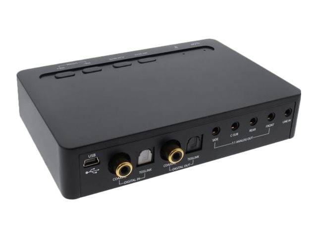 INLINE - USB 2.0 SoundBox 7.1 - 48KHz / 16-bit - mit Toslink Digital IN / OUT