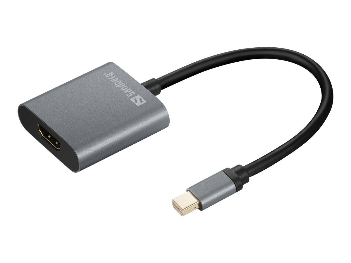 Sandberg - Videoadapter - Mini DisplayPort männlich bis HDMI weiblich