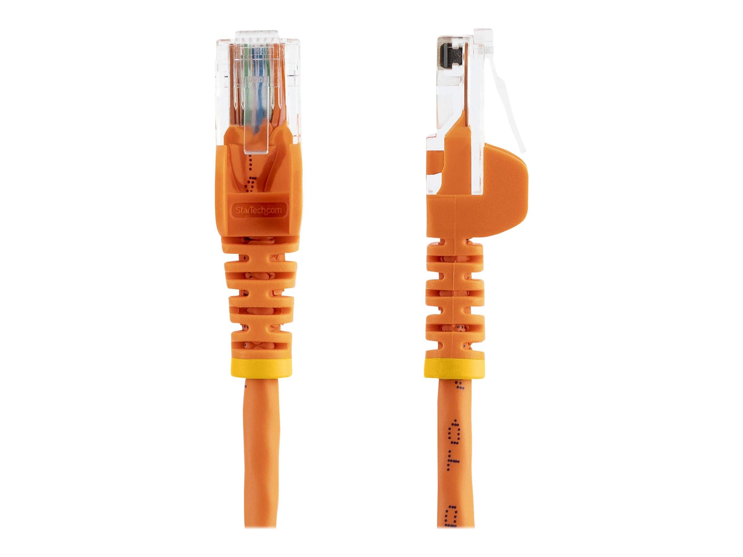 StarTech.com 3m Cat5e RJ45 UTP Netzwerkkabel Snagless - Cat 5e Patchkabel - Orange - Stecker / Stecker - Patch-Kabel - R