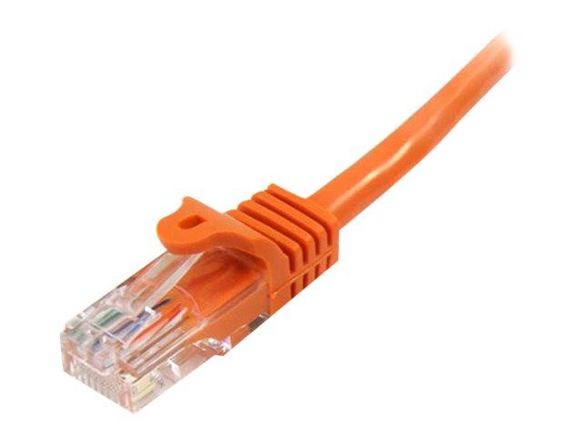StarTech.com 1m Cat5e RJ45 UTP Netzwerkkabel Snagless - Cat 5e Patchkabel - Orange - Stecker / Stecker - Patch-Kabel - R