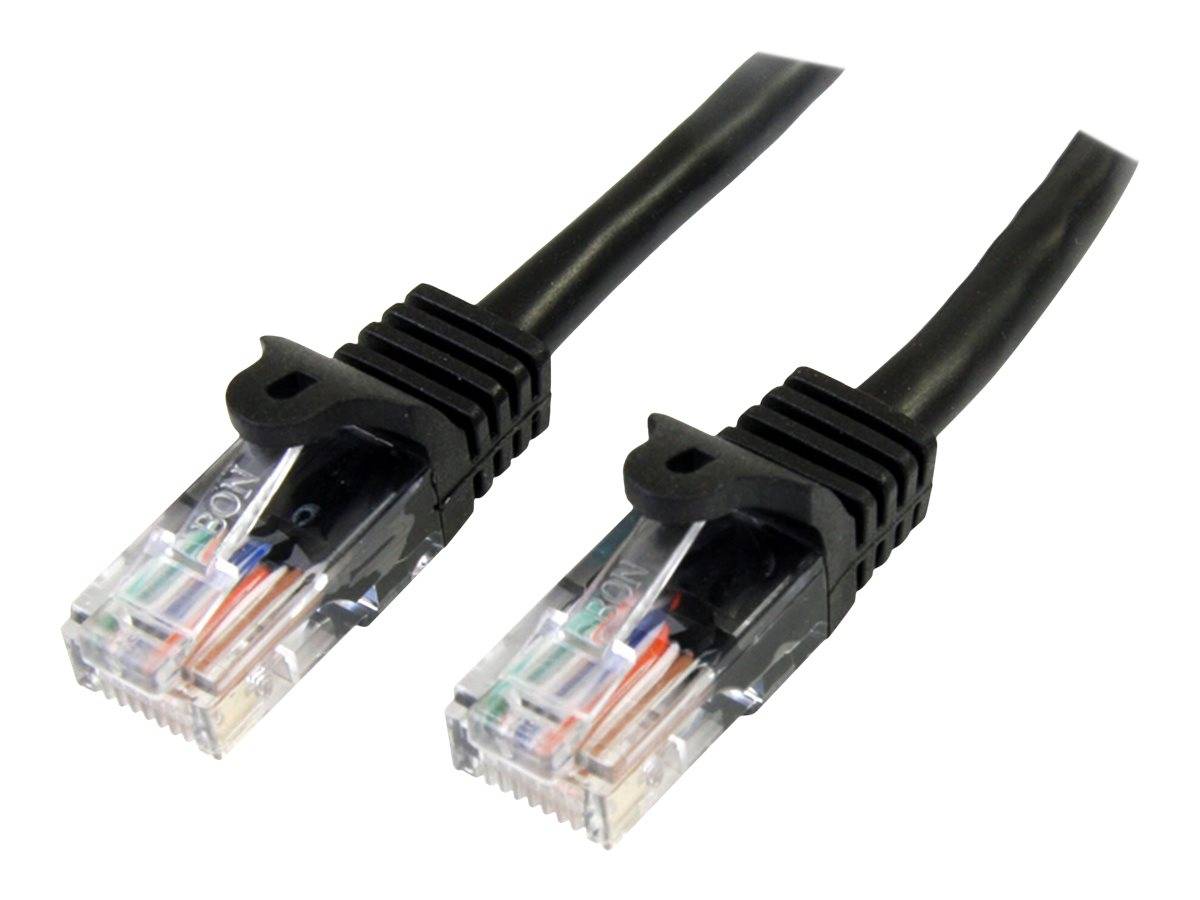 StarTech.com 3m Cat5e RJ45 UTP Netzwerkkabel Snagless - Cat 5e Patchkabel - Schwarz - Stecker / Stecker - Patch-Kabel -