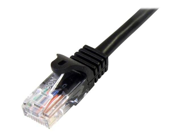 StarTech.com 3m Cat5e RJ45 UTP Netzwerkkabel Snagless - Cat 5e Patchkabel - Schwarz - Stecker / Stecker - Patch-Kabel -