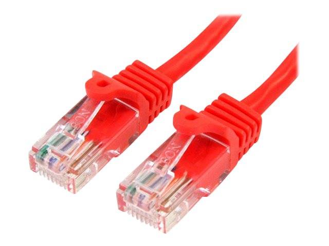 StarTech.com 2m Cat5e RJ45 UTP Netzwerkkabel Snagless - Cat 5e Patchkabel - Rot - Stecker / Stecker - Patch-Kabel - RJ-4