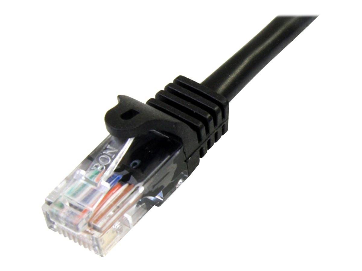 StarTech.com 2m Cat5e RJ45 UTP Netzwerkkabel Snagless - Cat 5e Patchkabel - Schwarz - Stecker / Stecker - Patch-Kabel -