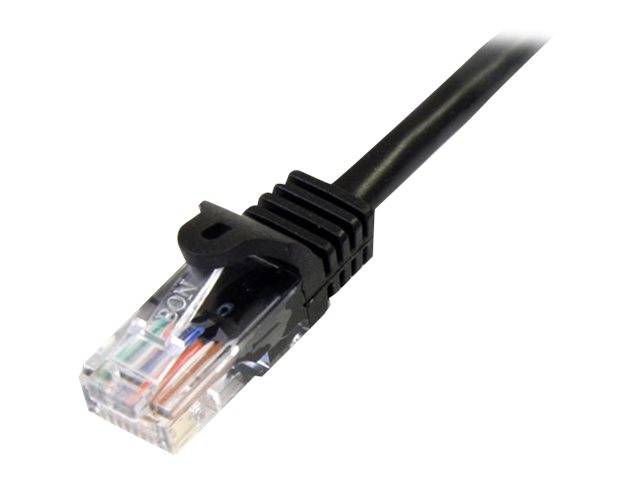 StarTech.com 2m Cat5e RJ45 UTP Netzwerkkabel Snagless - Cat 5e Patchkabel - Schwarz - Stecker / Stecker - Patch-Kabel -
