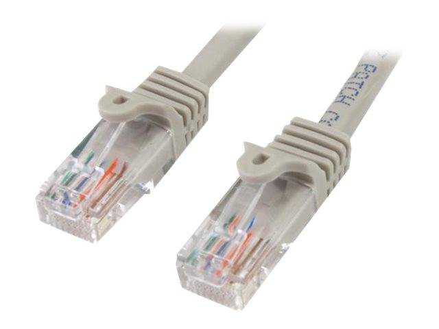 StarTech.com 1m Cat5e RJ45 UTP Netzwerkkabel Snagless - Cat 5e Patchkabel - Grau - Stecker / Stecker - Patch-Kabel - RJ-